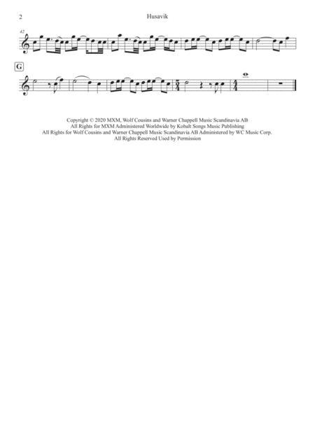 Husavik My Hometown Flute And Piano Page 2