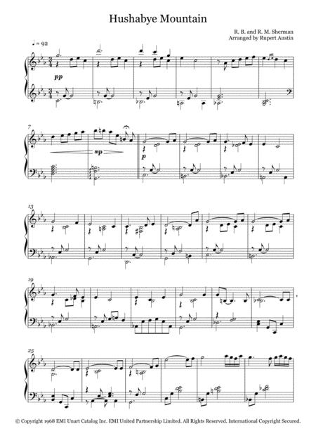 Hushabye Mountain Solo Piano Page 2