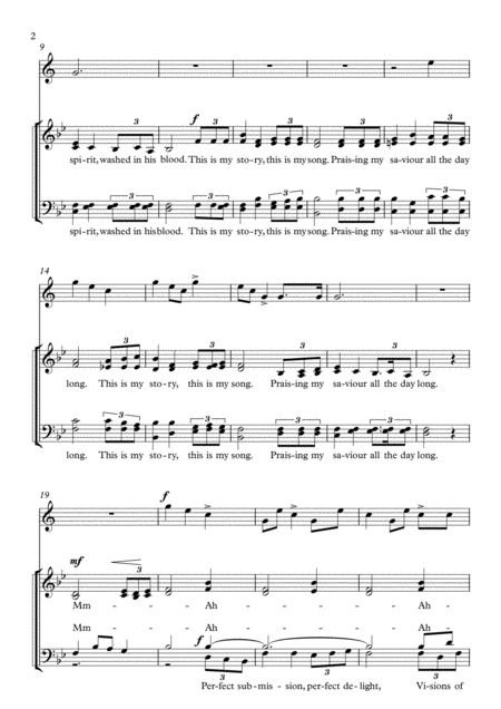 Hymn Concertato Blessed Assurance With The Last Post For Satb Choir And Trumpet In Bb Page 2