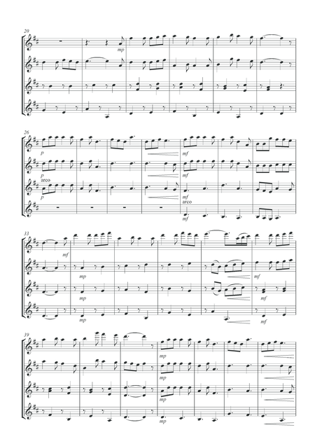 Hymn For Violin Ensemble I Hear Thy Welcome Voice Jesus Has Lifted The Load Page 2