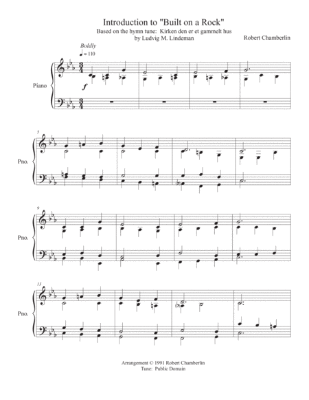 Hymn Introduction To Built On A Rock Page 2