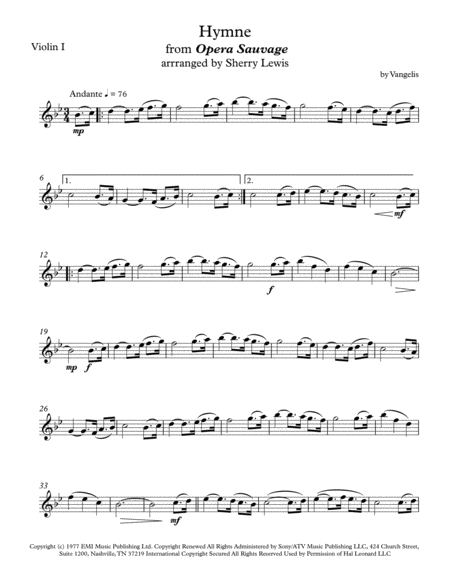 Hymne String Quartet For String Quartet Page 2