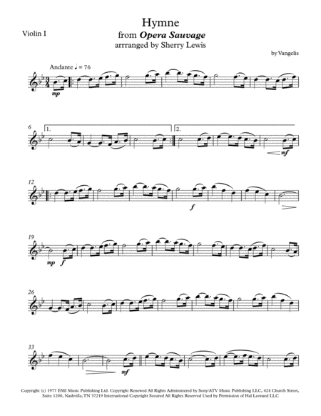 Hymne String Trio For String Trio Page 2