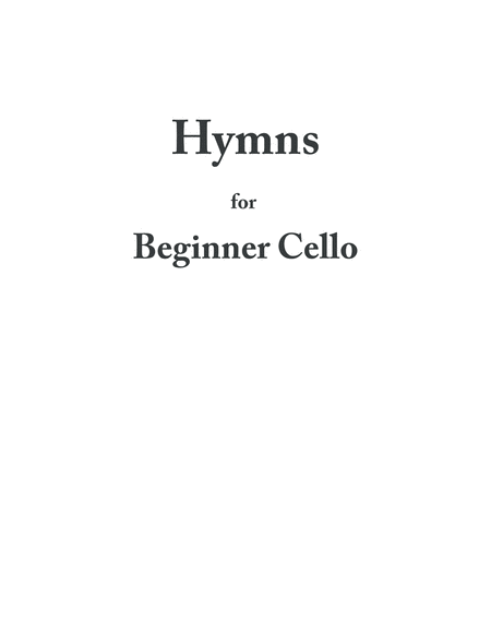 Hymns For Beginner Cello Page 2