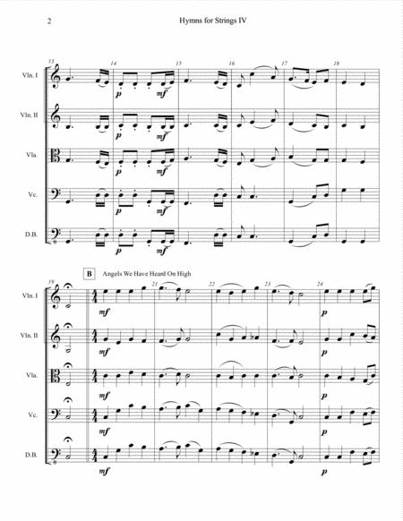 Hymns For Strings Iv Christmas Medley Page 2