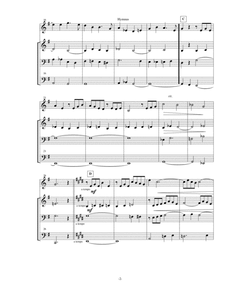 Hymnus 3 From Choir Loft Meditations Organ Score Page 2