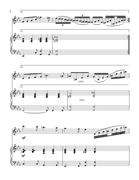 Hypnotized Feeling Of Love Piano Background For Clarinet And Piano Page 2