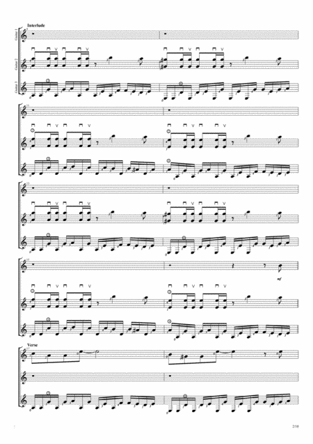 Hysteria Trio Guitar Score Page 2