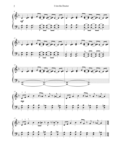 I Am The Doctor Easy Piano Page 2