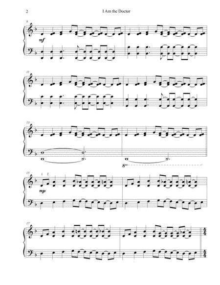 I Am The Doctor Late Intermediate Piano Page 2