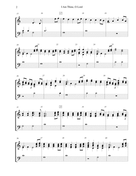 I Am Thine O Lord 2 Octave Handbell Choir Page 2