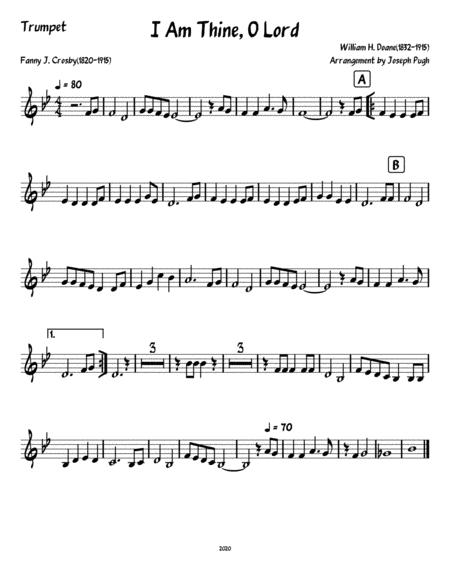 I Am Thine O Lord Brass Quintet Page 2