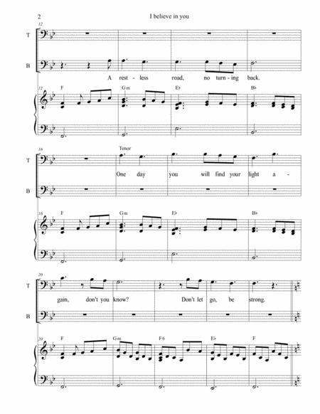 I Believe In You Choir And Piano Page 2