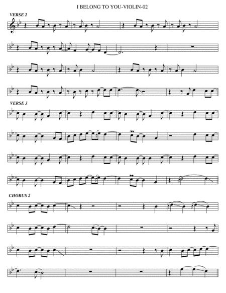 I Belong To You Violin Page 2