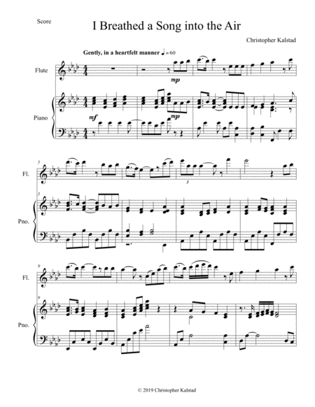 I Breathed A Song Into The Air Flute And Piano Page 2