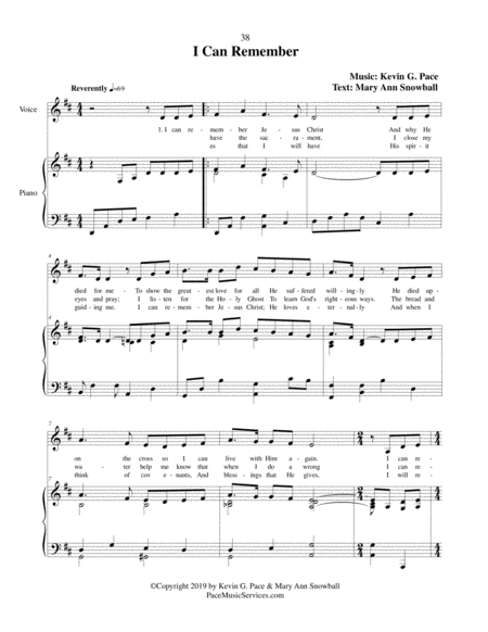 I Can Remember Jesus Christ Childrens Sacred Song Page 2