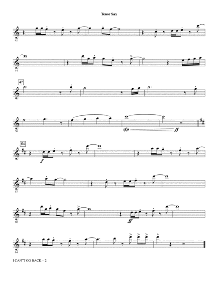 I Cant Go Back From Pretty Woman The Musical Arr Mark Brymer Tenor Saxophone Page 2