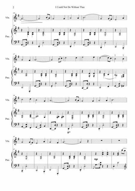 I Could Not Do Without Thee Violin And Piano Page 2