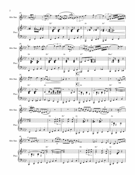 I Fall To Pieces For Alto Sax Solo With Piano Accompaniment Patsy Cline Trisha Yearwood Page 2