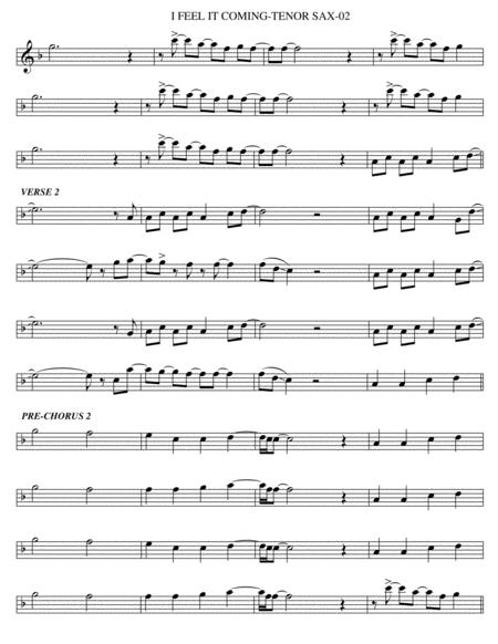 I Feel It Coming Tenor Sax Page 2