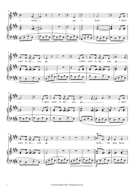 I Gave You Tomorrow Piano Vocal Page 2