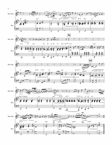 I Got It Bad And That Aint Good Alto Sax Solo Ballad With Piano Accompaniment Duke Ellington Ella Fitzgerald Page 2