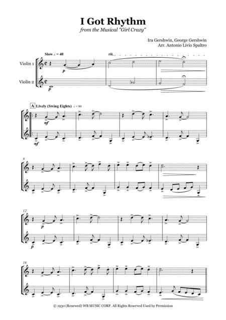 I Got Rhythm For Violin Duet Page 2