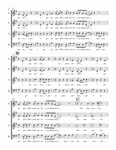I Got Rhythm Satb A Cappella Unaccompanied Mixed Choir Page 2