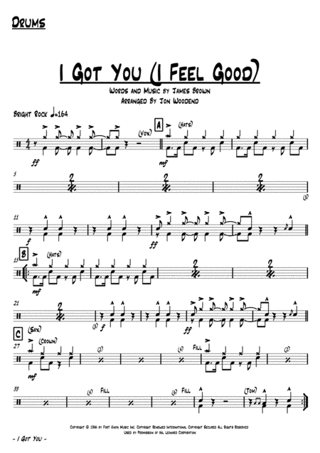 I Got You I Feel Good 7 Piece Horn Chart Page 2
