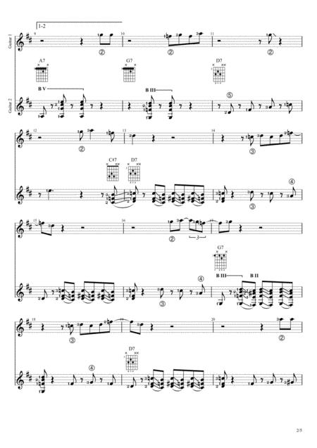 I Got You I Feel Good Duet Guitar Score Page 2