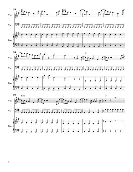 I Gotta Feeling For Piano Violin Or Flute Or Oboe Cello Or Bassoon Trio Page 2