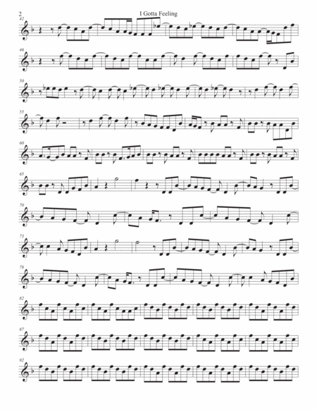 I Gotta Feeling Oboe Page 2