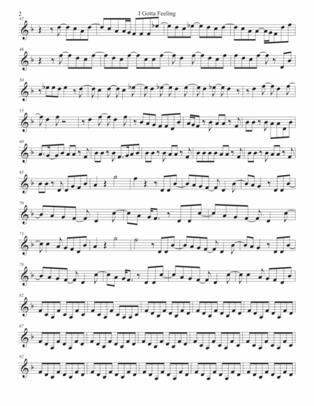 I Gotta Feeling Violin Page 2