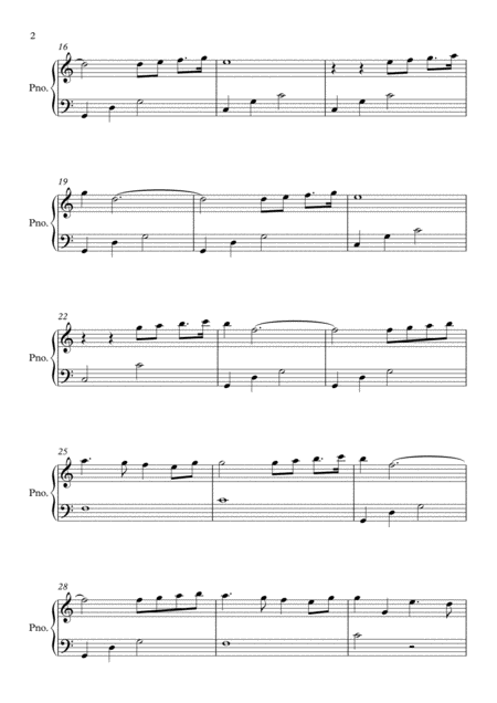 I Have A Dream C Major By Abba Easy Piano Page 2