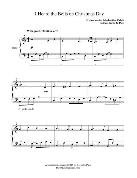 I Heard The Bells On Christmas Day Moderate Level Piano Solo Page 2
