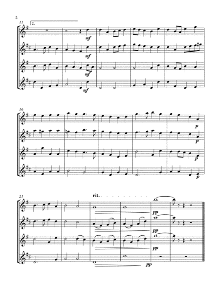 I Heard The Bells On Christmas Day Sax Quartet Page 2