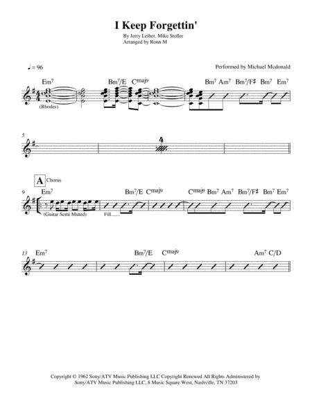 I Keep Forgettin Lead Sheet Performed By Michael Mcdonald Page 2