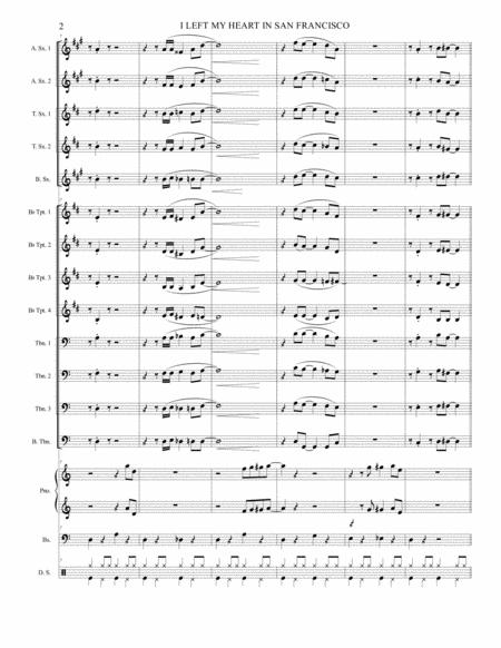 I Left My Heart In San Francisco Count Basie Style Aattb 8 Brass 3 Rhythm Page 2