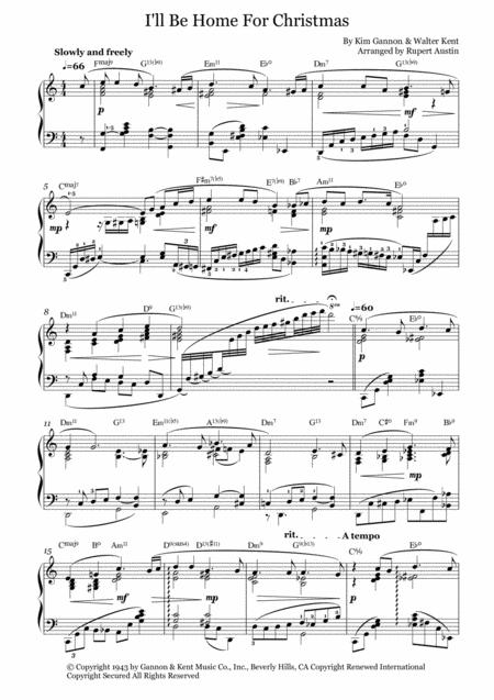 I Ll Be Home For Christmas Solo Piano Page 2