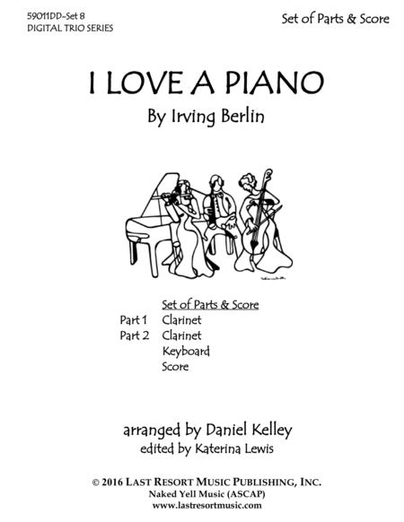 I Love A Piano For Clarinet And Piano Trio Page 2