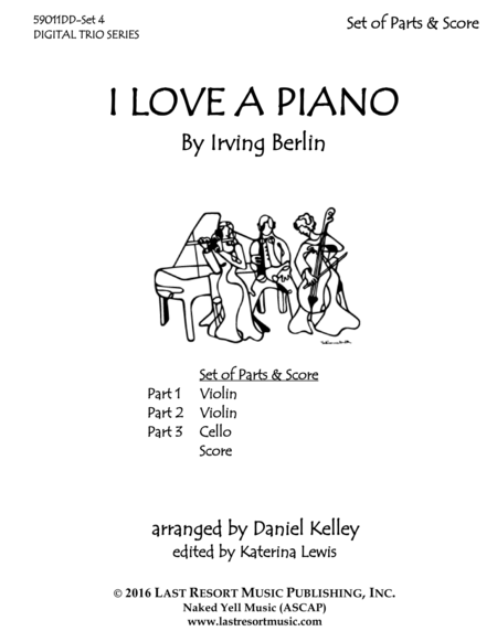 I Love A Piano For String Trio Violin Violin Cello Page 2
