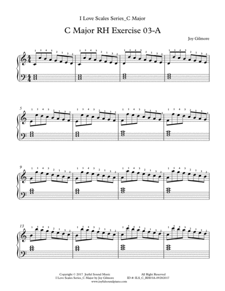 I Love Scales In C Major For The Right Hand Exercise 03 Page 2