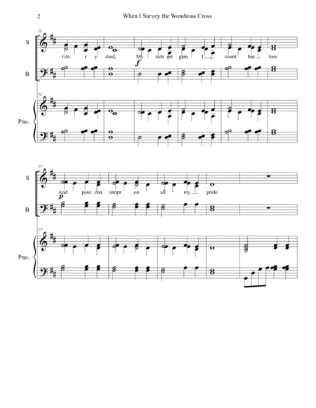 I Love Thee Duet Bb Clarinet Piano With Parts Page 2