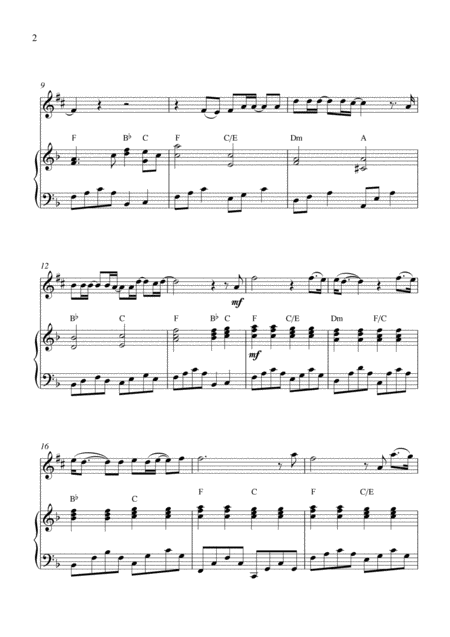 I Love You Alto Saxophone Solo And Piano Accompaniment Page 2