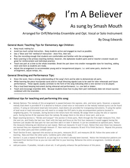 I M A Believer As Performed By Smash Mouth Page 2