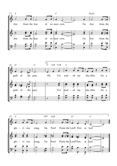 I M Free For Solo Voice With Chorus Page 2