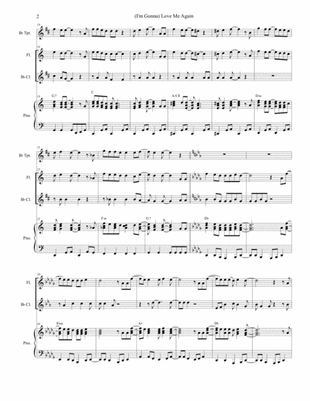 I M Gonna Love Me Again Duet For Flute And Bb Clarinet Page 2