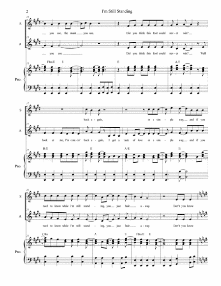 I M Still Standing Duet For Soprano And Alto Solo Page 2