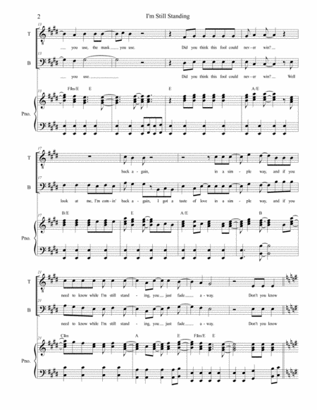 I M Still Standing Duet For Tenor And Bass Solo Page 2