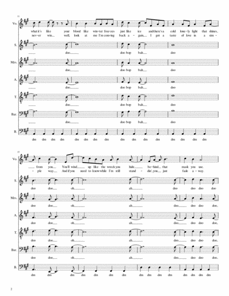 I M Still Standing Satb A Cappella Page 2